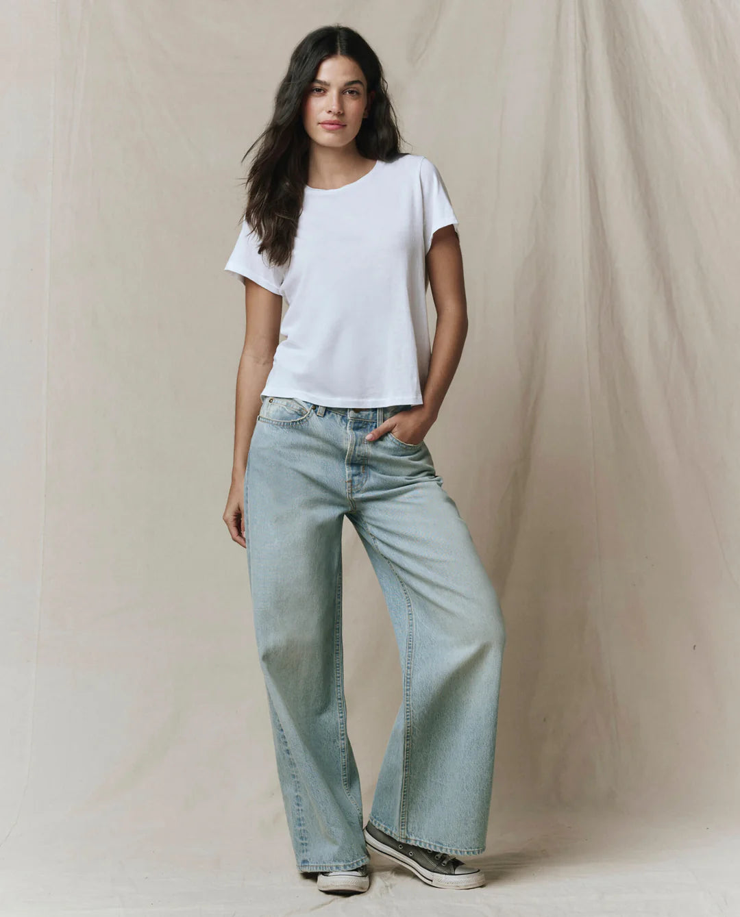 THE GREAT Little Tee True White