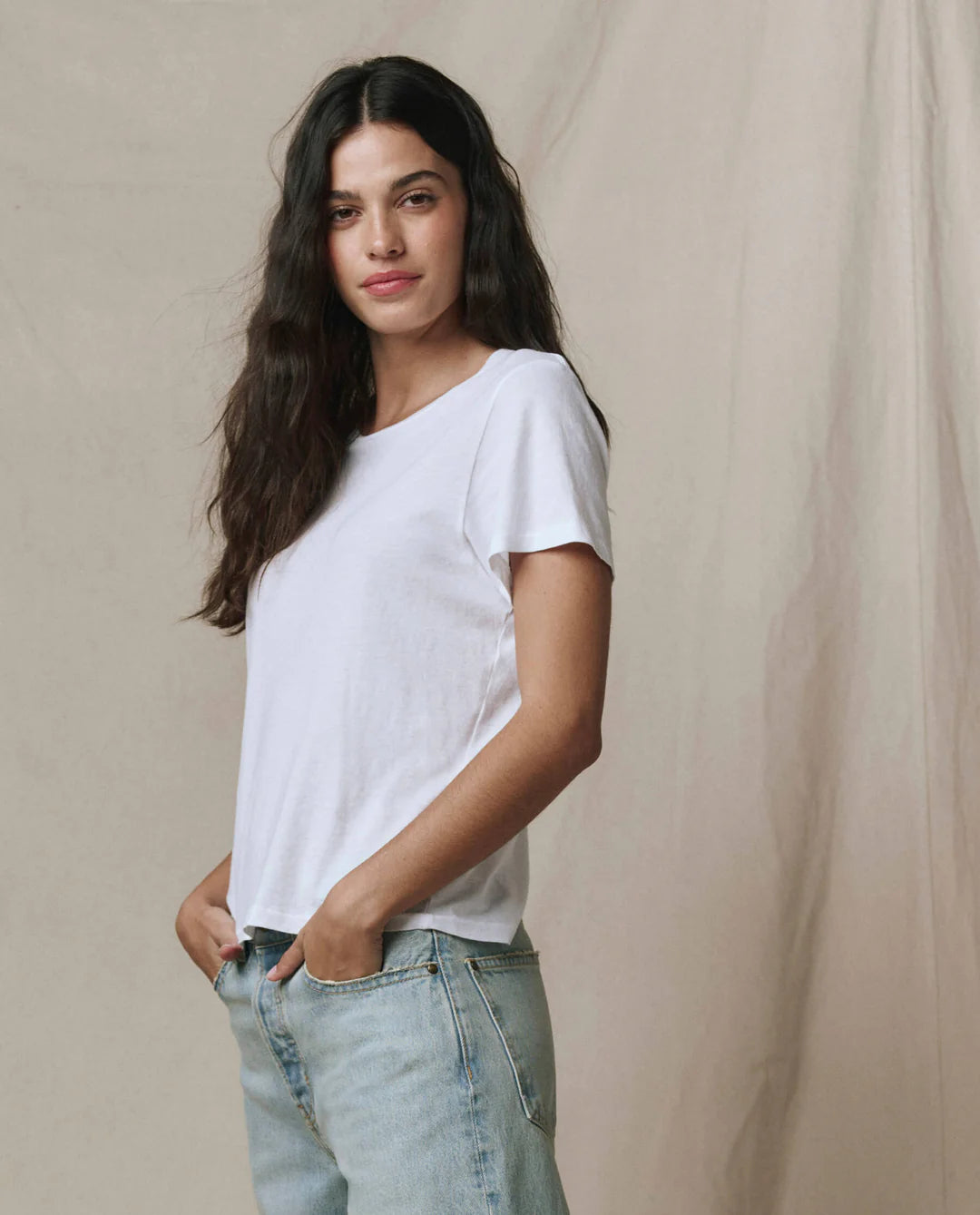 THE GREAT Little Tee True White