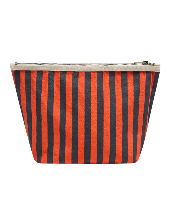 THE GREAT The Stripe Pouch - Hot Red Stripe