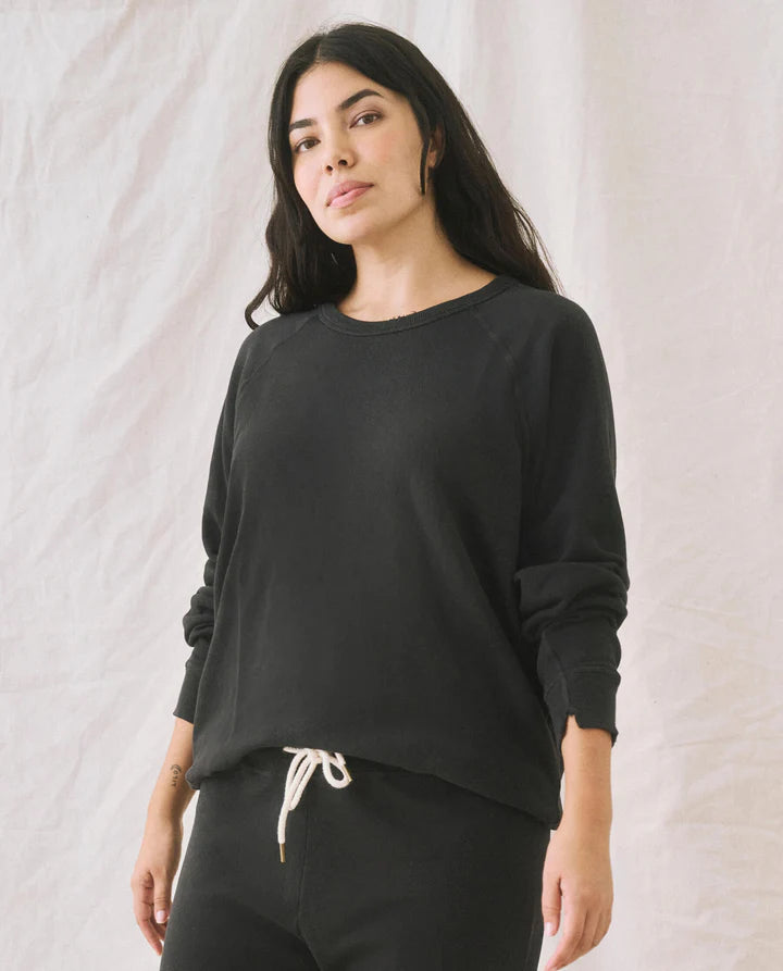THE GREAT College Sweatshirt - Almost Black