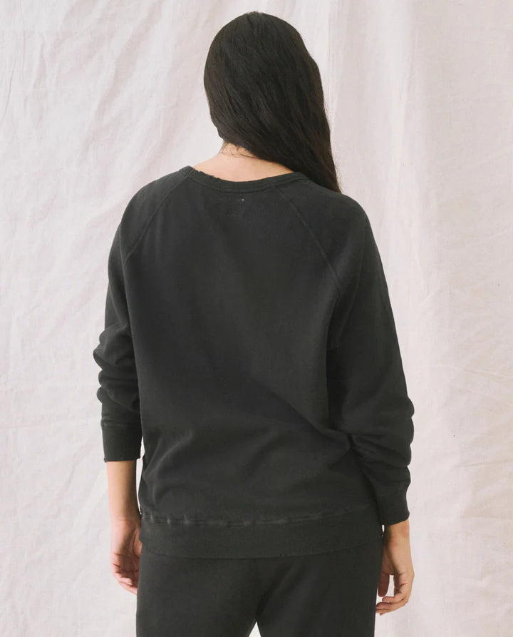 THE GREAT College Sweatshirt - Almost Black