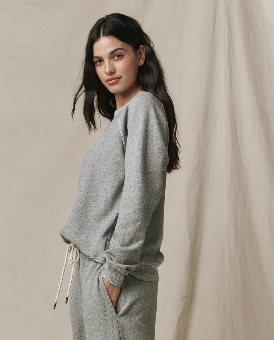 THE GREAT Rookie Sweatshirt - Varsity Grey