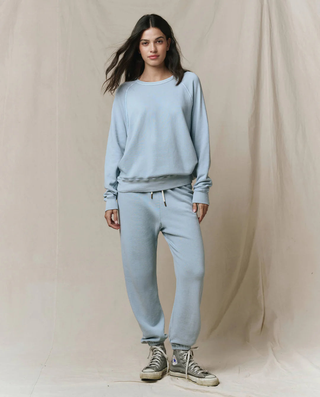 THE GREAT Stadium Sweatpant - Whisper Blue