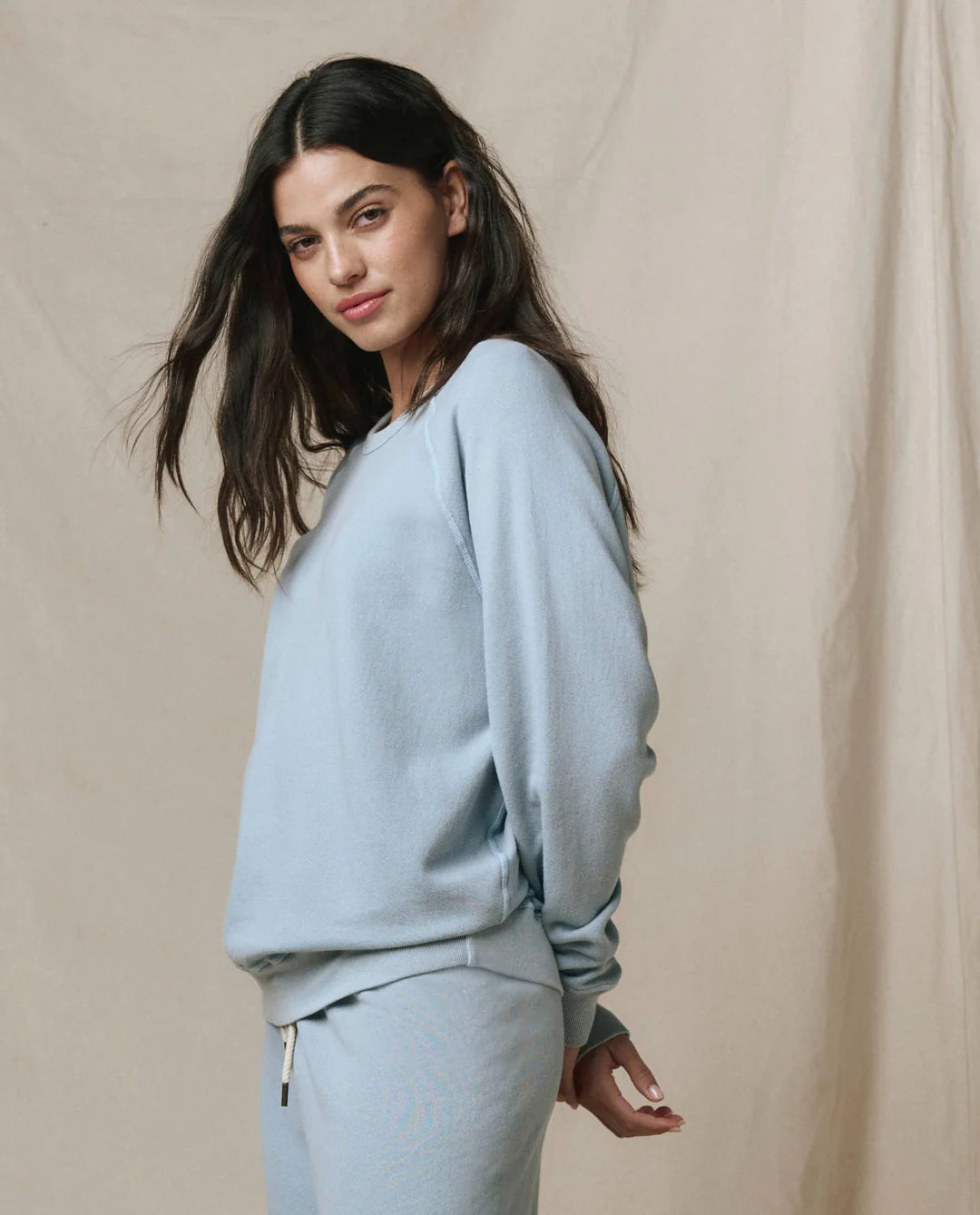 THE GREAT College Sweatshirt - Whisper Blue