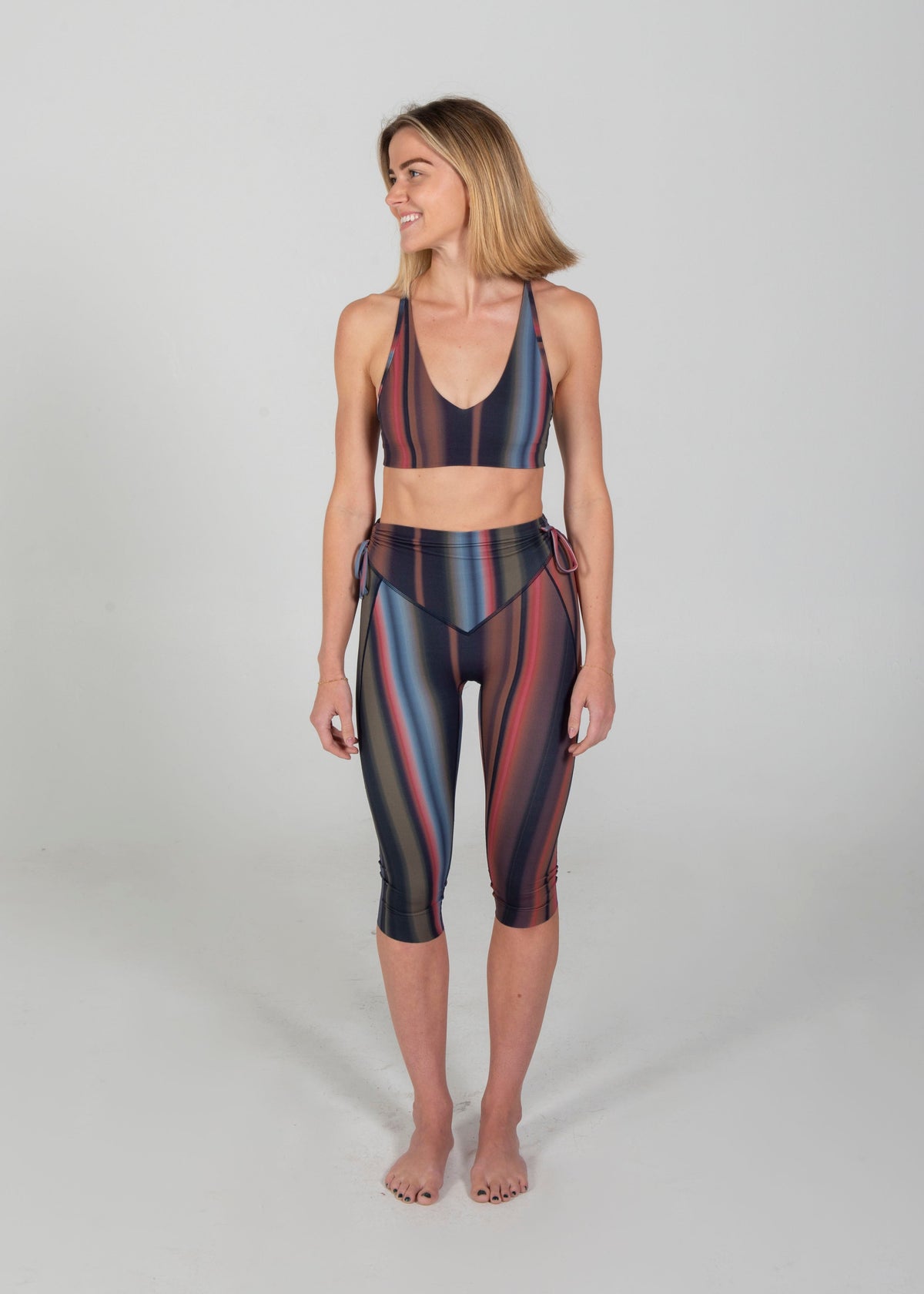 TURF ACTIVE meta Elevate Capri - Stripe