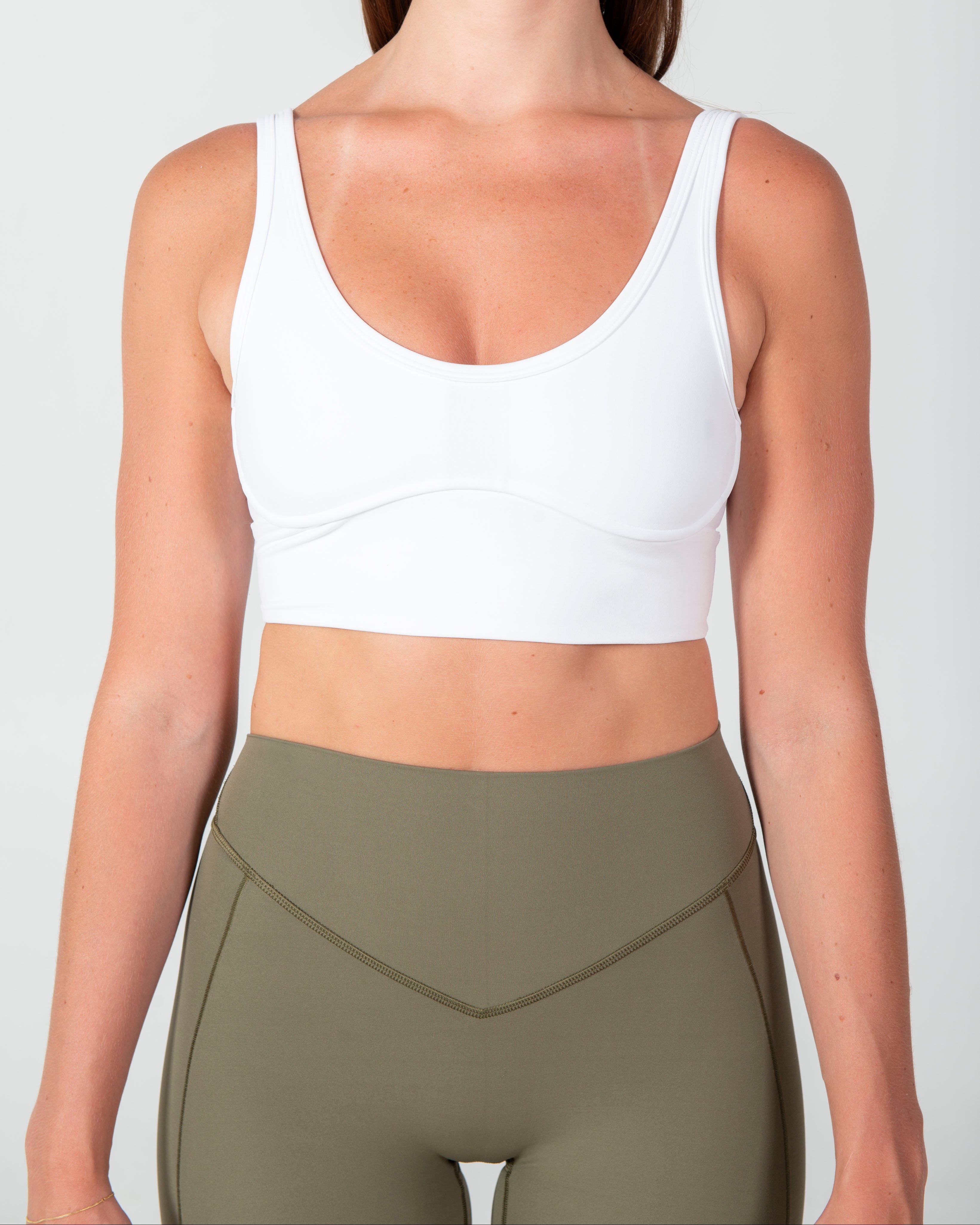 TURF ACTIVE Studio Long Line Bra (White)