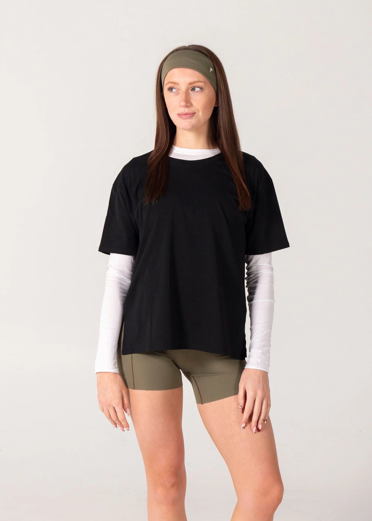 TURF ACTIVE Boxy Tee - Black