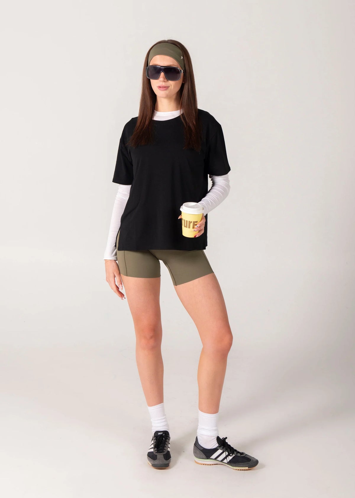 TURF ACTIVE Boxy Tee - Black