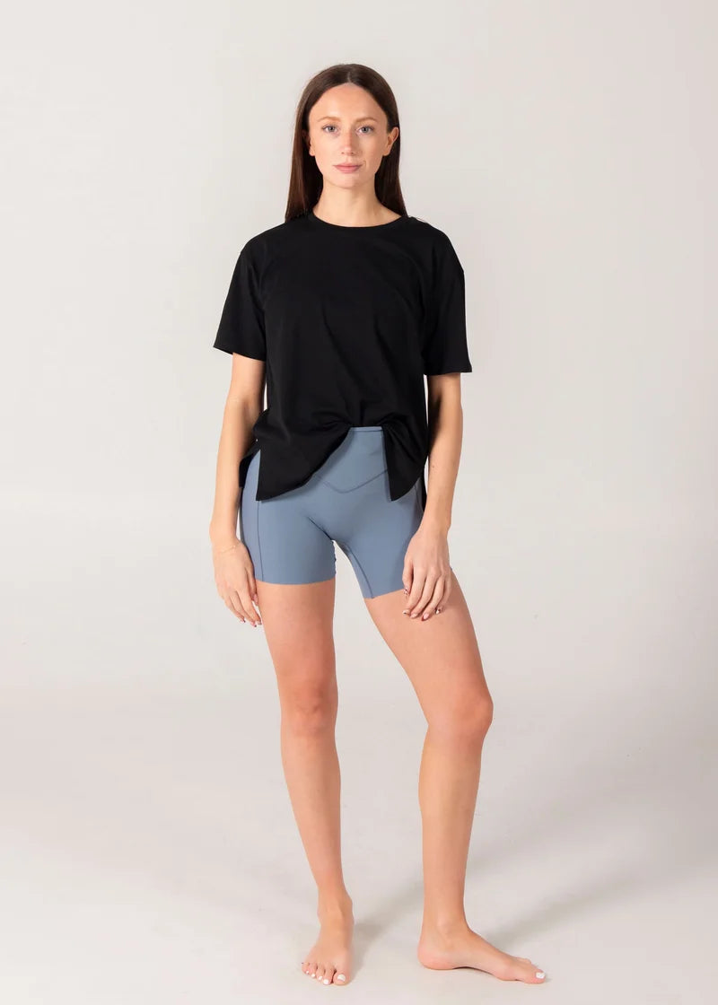 TURF ACTIVE Boxy Tee - Black