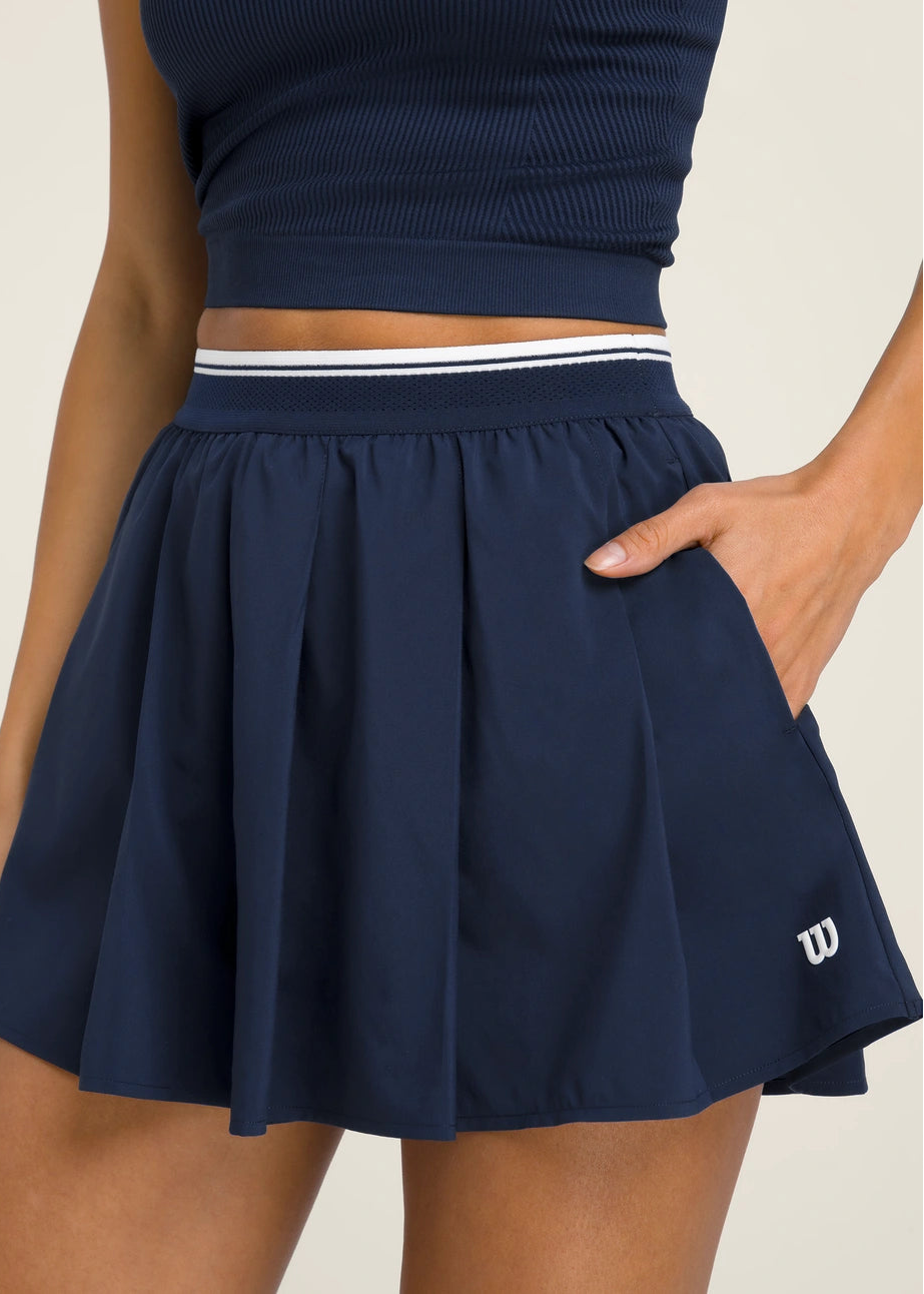 WILSON Velocity Pleated Lined Short - Classic Navy