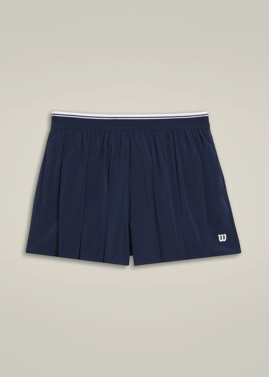 WILSON Velocity Pleated Lined Short - Classic Navy