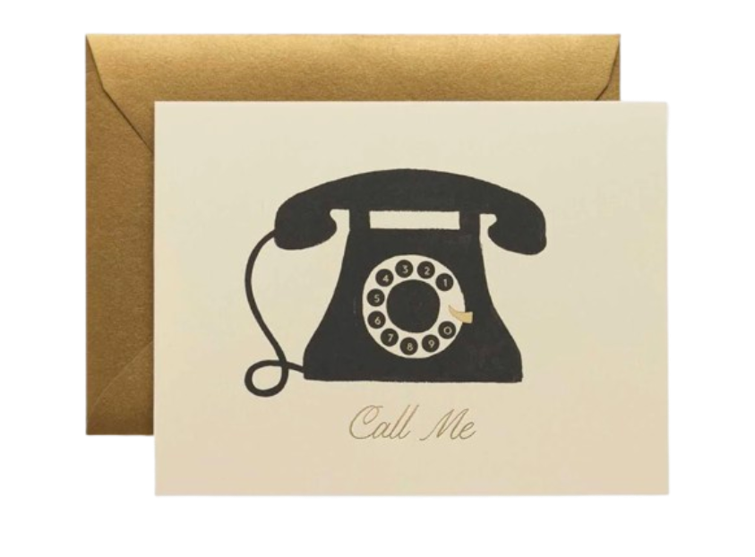 RIFLE PAPER Call Me Love & Friendship Card