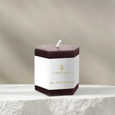 CROWFOOT COLLECTIVE Beeswax Hex Candle