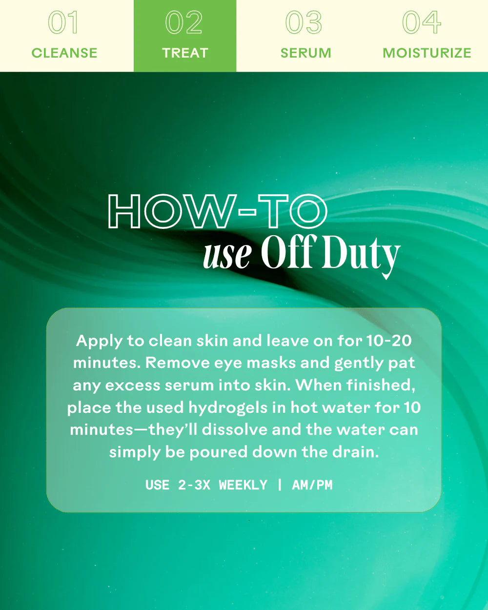 THREE SHIPS OffDuty™ Sea Algae + Bio-Peptide Smoothing Biodegradable Eye Masks