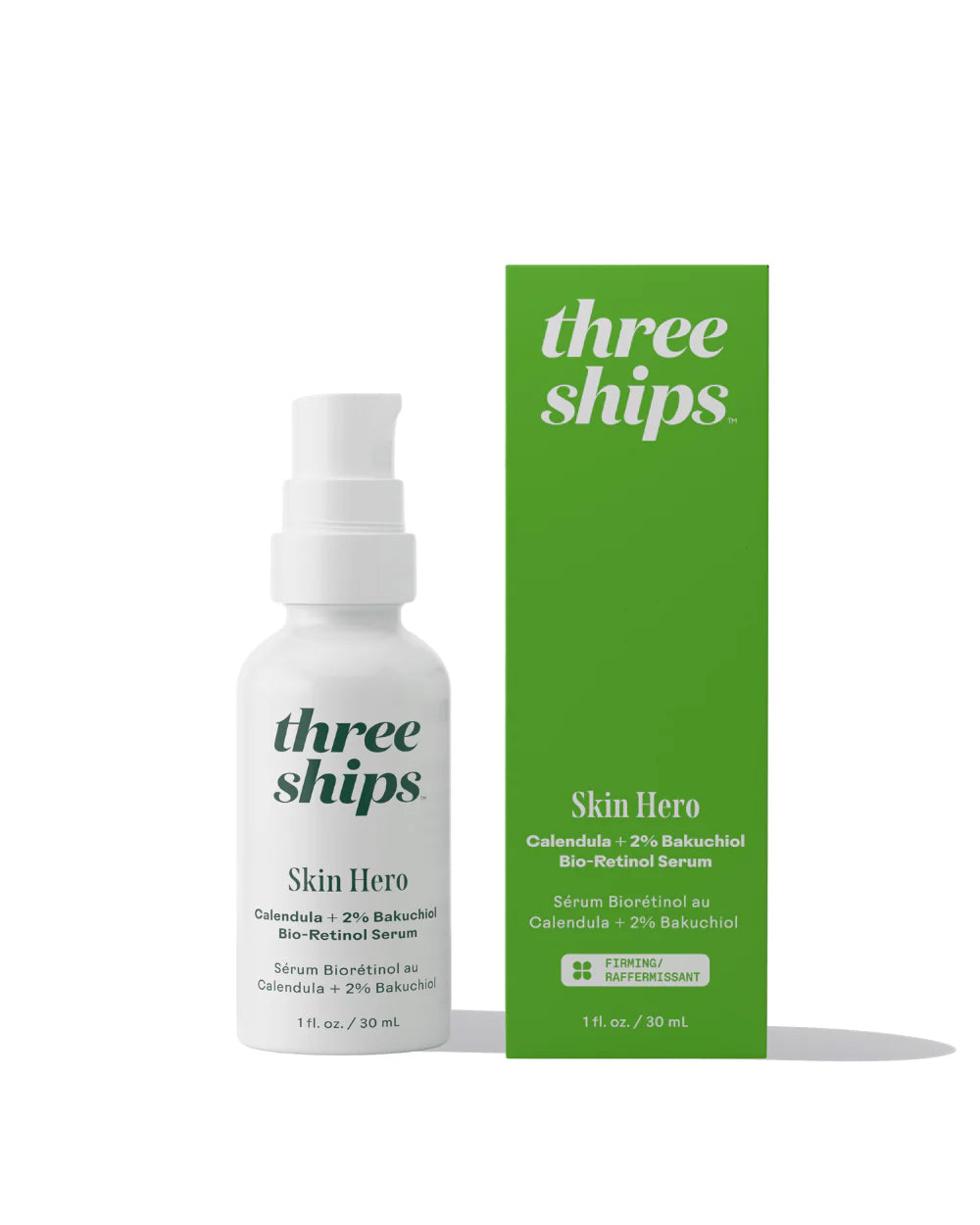 THREE SHIPS SkinHero™ Calendula + 2% Bakuchiol Bio-Retinol Serum
