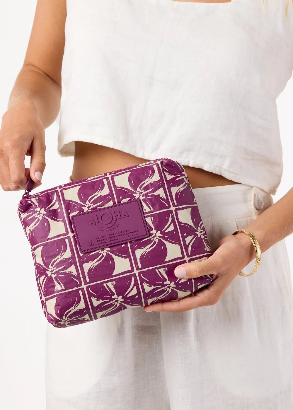ALOHA Bag Small Pouch - Lattice - Sandstone/Plum